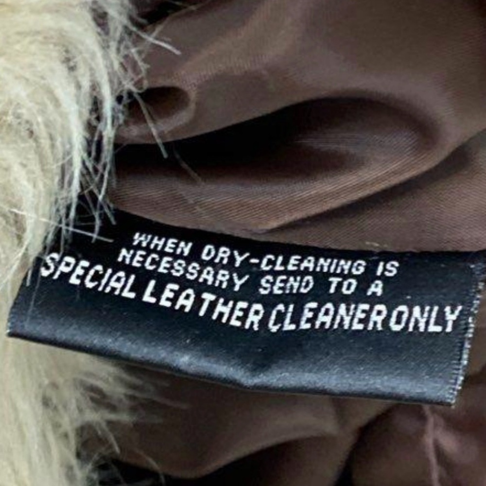 Wilsons Leather Maxima Penny Lane Brown Suede Coat with Faux Fur Trim - Picture 12 of 12